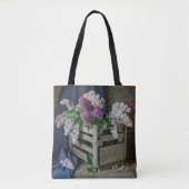 Foto van Rustic Paars en White Lilacs Tote Bag (Voorkant)