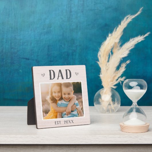 Foto van Rustic Personalized Dad Fotoplaat (Insitu)