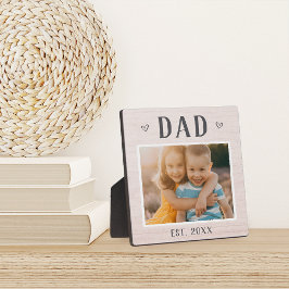 Foto van Rustic Personalized Dad Fotoplaat