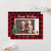 Foto van Rustic Prettige feestdagen Plays Kaart (Voorkant / Achterkant in situ)