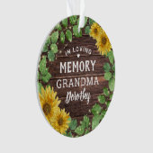 Foto van Rustic Sunflower Festive | In het liefdev Ornament (voorkant)