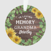 Foto van Rustic Sunflower Festive | In het liefdev Ornament (voorkant)