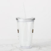 Foto van Rustic Wood Cross First Acryl Drinkbeker (Links)