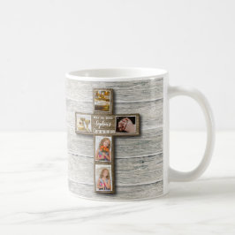Foto van Rustic Wood Cross First Koffiemok