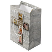 Foto van Rustic Wood Cross First Medium Cadeauzakje (Voorkant Gekanteld)