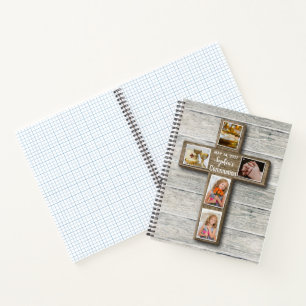 Foto van Rustic Wood Cross First Notitieboek