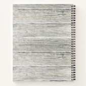 Foto van Rustic Wood Cross First Notitieboek (Achterkant)