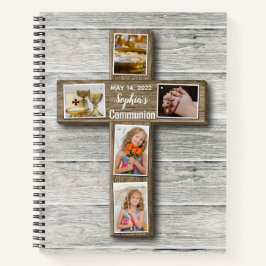 Foto van Rustic Wood Cross First Notitieboek