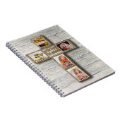 Foto van Rustic Wood Cross First Notitieboek (Rechterzijde)