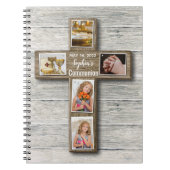 Foto van Rustic Wood Cross First Notitieboek (Voorkant)
