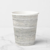 Foto van Rustic Wood Cross First Papieren Bekers (Achterkant)