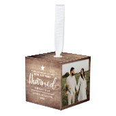 Foto van Rustic Wood: eerste kerstfeest Decoratie (Voorkant hoekig)