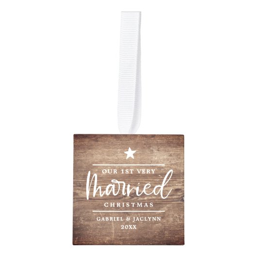 Foto van Rustic Wood: eerste kerstfeest Decoratie (Voorkant)