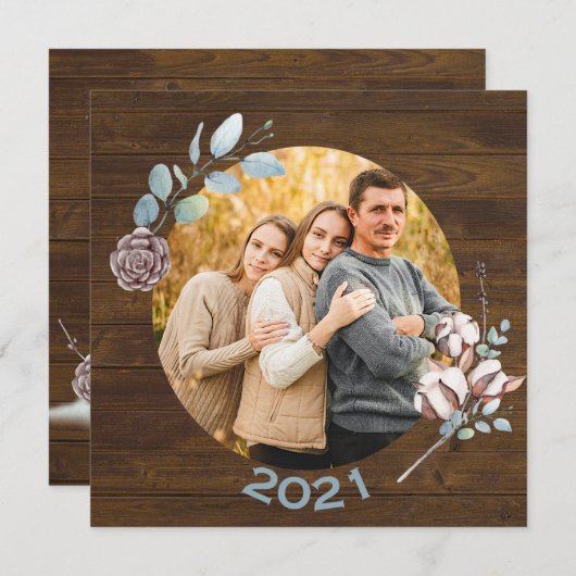 Foto van Rustic Wood Kijk Kerstmis (Voorkant / Achterkant)