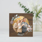 Foto van Rustic Wood Kijk Kerstmis (Staand voorkant)