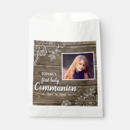 Foto van Rustic Wood Lace First Bedankzakje