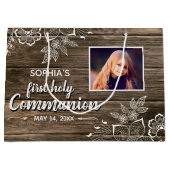 Foto van Rustic Wood Lace First Groot Cadeauzakje (Voorkant)