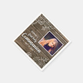 Foto van Rustic Wood Lace First Servet (Hoek)