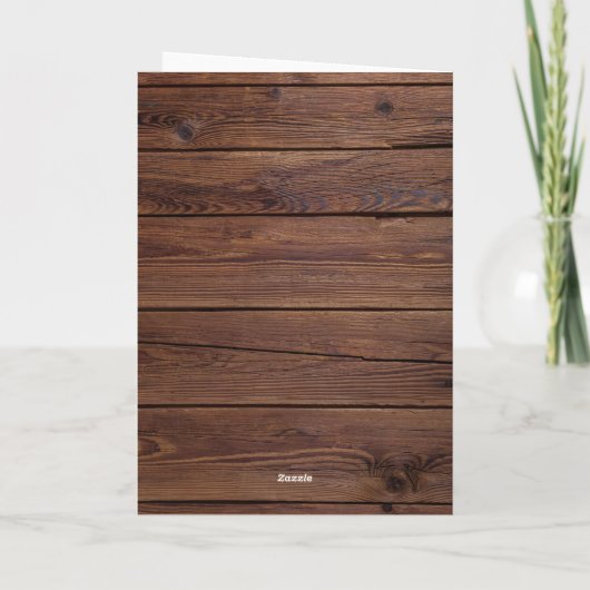 Foto van Rustic World's Best Dog Mam Moederdag Kaart (Achterkant)