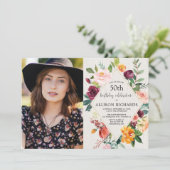 Foto van Rustige herfst floral volwassen op de ver Kaart (Staand voorkant)