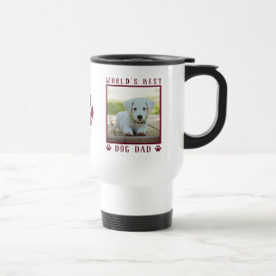 Foto van 's Werelds Beste Hond Papa Pootafdrukken Reisbeker