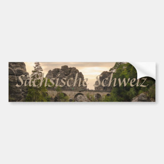 Foto van Sächsische Schweiz Bastei souvenir Bumpersticker