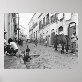  foto van Salvador City Brazilië Poster