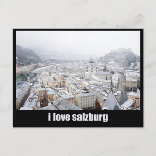 Foto van Salzburg (Oostenrijk), ik hou van Salzbur Briefkaart