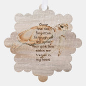 Foto van Sandy Beach Zee Turtle Ornament Kaart (Voorkant)