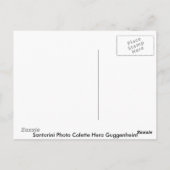 Foto van Santorini Briefkaart (Achterkant)