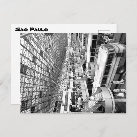  foto van Sao Paulo Bus Terminal Briefkaart (Voorkant / Achterkant)