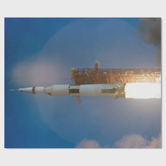  foto van Saturnus V Cadeaupapier (Vlak)