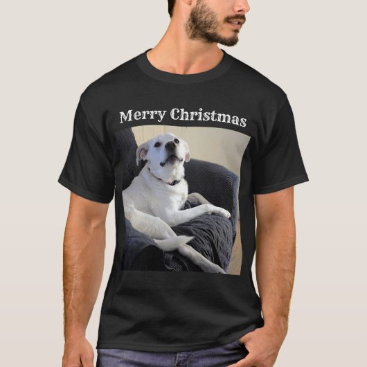 Foto van Schattige Talking Dog Bericht toevoegen K T-shirt (Voorkant)