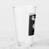 Foto van Schattige Talking Dog Paws en Bericht Zwa Glas (Rechts)