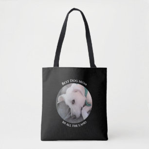 Foto van Schattige White Puppy Dog Best Mam Black Tote Bag