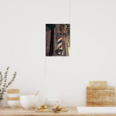 Foto van scheerwinkelpaal poster (Keuken)