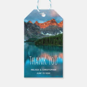Foto van schilderachtig berglandschap - Hartelijk  Cadeaulabel