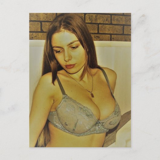  foto van schitterend meisje briefkaart (Voorkant)