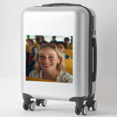 Foto van schoolbuschauffeur aanpassen sticker (Koffer)