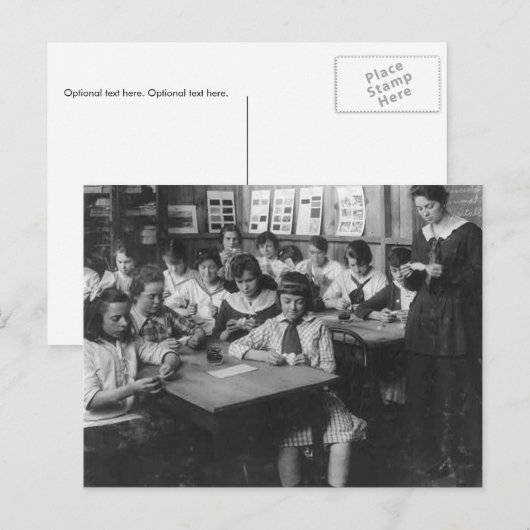 foto van schoolmeisjes briefkaart (Voorkant / Achterkant)