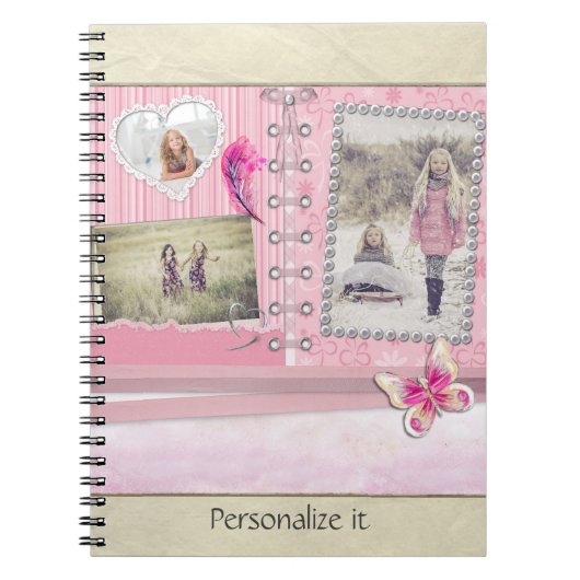 Foto van Scrapbook Page Shades of Pink Notitieboek (Voorkant)