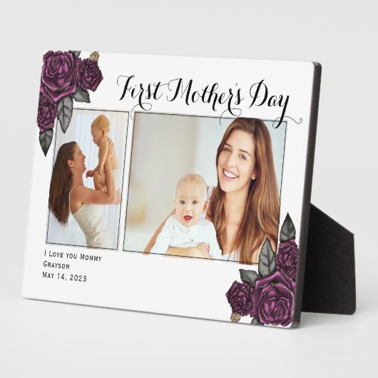 Foto van script First Moederdag Fotoplaat (Zijkant)