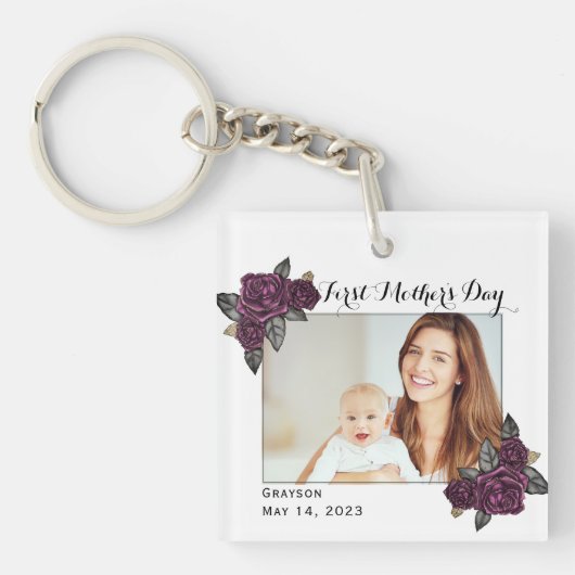Foto van script First Moederdag Sleutelhanger (voorkant)