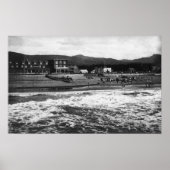 Foto van Seaside, Oregon Beach en Hotel Moore Poster (Voorkant)