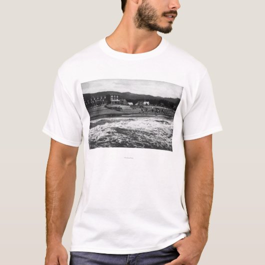 Foto van Seaside, Oregon Beach en Hotel Moore T-shirt (Voorkant)