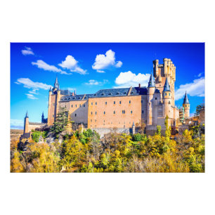 Foto van Segovia castle Afdruk