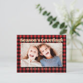 Foto van Seizoensgrietings Pset Pattern Feestdagenkaart (Staand voorkant)