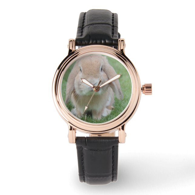 foto van serieuze bunny horloge (Voorkant)