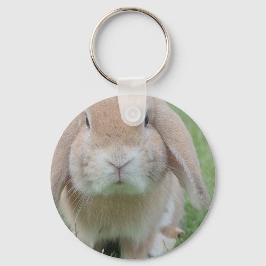 foto van serieuze bunny sleutelhanger (Voorkant)