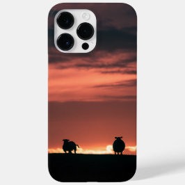 Foto van Sheep Sunset Natuur Case-Mate iPhone 14 Pro Max Hoesje